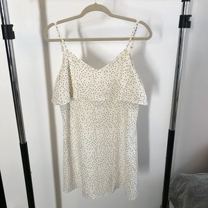 PolkaDot Dress | Black + Light Cream